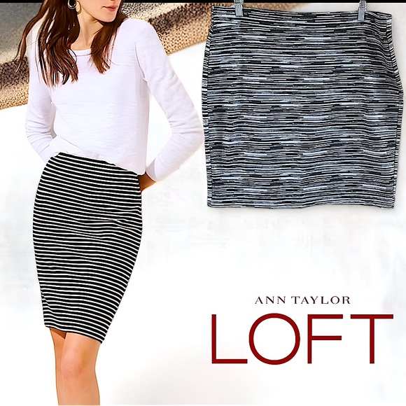 Loft Ann Taylor Simone Heathered Knit Pencil Skirt XL - Picture 1 of 5